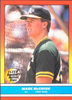1988 Fleer Baseball's Hottest Stars #26 Mark McGwire Front