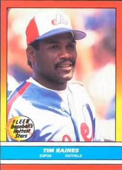1988 Fleer Baseball's Hottest Stars #31 Tim Raines Front