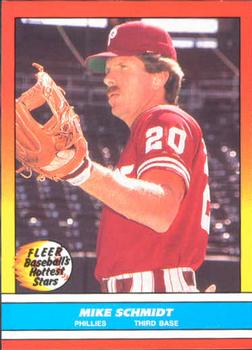 1988 Fleer Baseball's Hottest Stars #34 Mike Schmidt Front