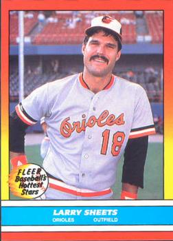 1988 Fleer Baseball's Hottest Stars #37 Larry Sheets Front