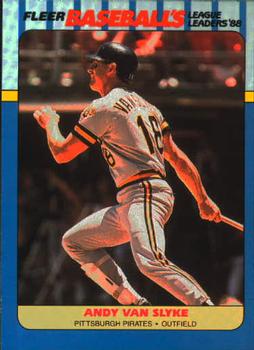 1988 Fleer Baseball's League Leaders #43 Andy Van Slyke Front