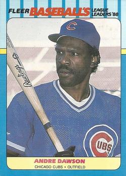 1988 Fleer Baseball's League Leaders #9 Andre Dawson Front