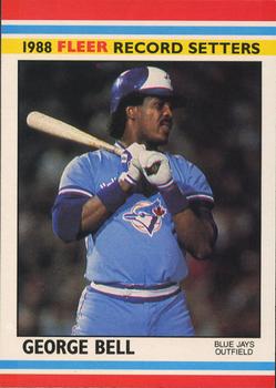 1988 Fleer Record Setters #2 George Bell Front
