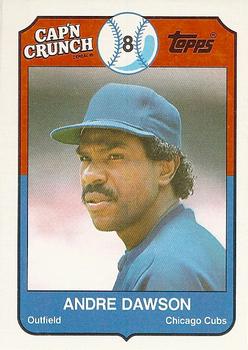 1989 Topps Cap'n Crunch #10 Andre Dawson Front