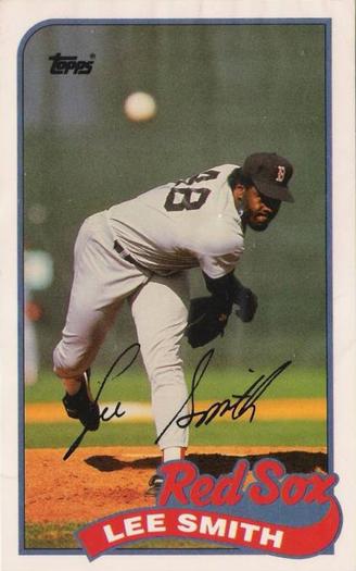 1989 Topps/LJN Baseball Talk #144 Lee Smith Front