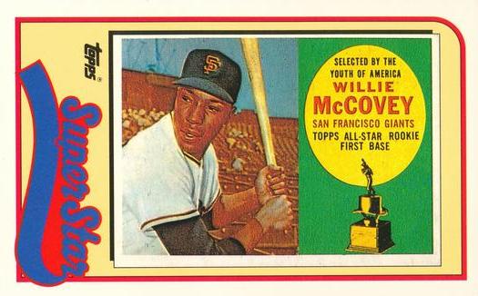 1989 Topps/LJN Baseball Talk #29 Willie McCovey Front