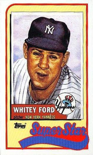 1989 Topps/LJN Baseball Talk #31 Whitey Ford Front