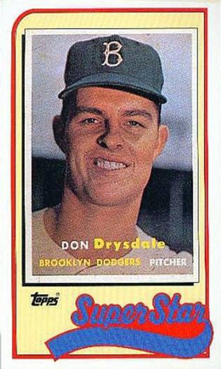 1989 Topps/LJN Baseball Talk #39 Don Drysdale Front