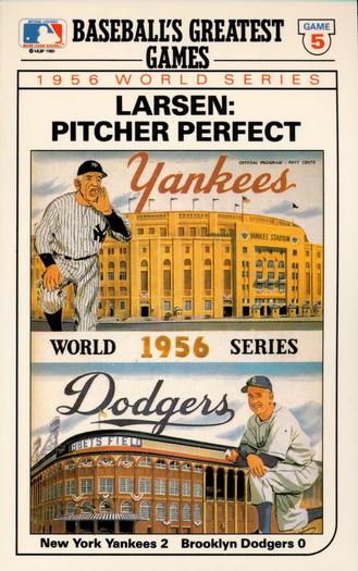 1989 Topps/LJN Baseball Talk #4 1956 World Series Game 5 Front