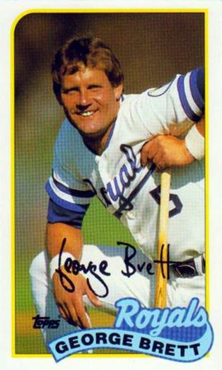 1989 Topps/LJN Baseball Talk #52 George Brett Front