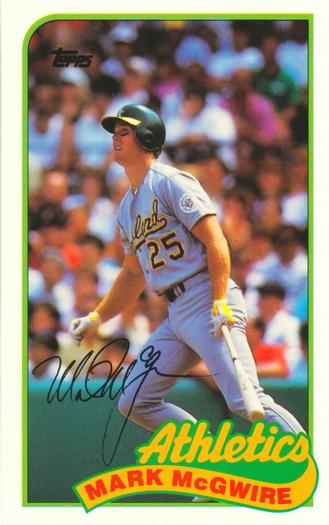 1989 Topps/LJN Baseball Talk #64 Mark McGwire Front