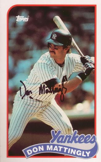 1989 Topps/LJN Baseball Talk #82 Don Mattingly Front