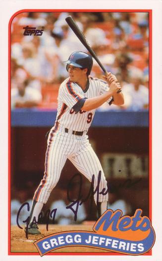 1989 Topps/LJN Baseball Talk #87 Gregg Jefferies Front