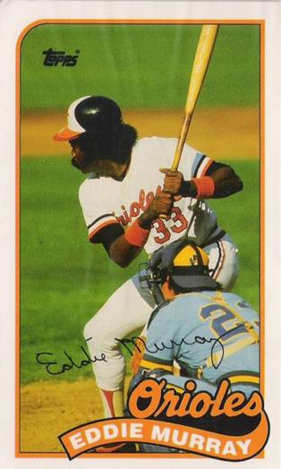 1989 Topps/LJN Baseball Talk #89 Eddie Murray Front