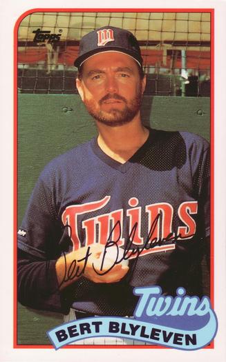 1989 Topps/LJN Baseball Talk #96 Bert Blyleven Front