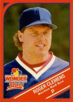 1990 Wonder Bread Stars #2 Roger Clemens Front