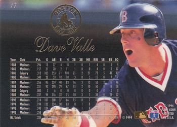 1994 Flair #17 Dave Valle Back