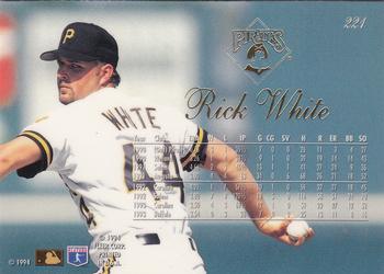 1994 Flair #221 Rick White Back