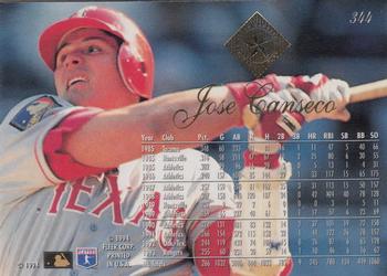 1994 Flair #344 Jose Canseco Back