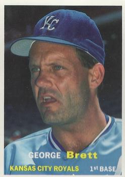 1990 SCD Baseball Card Price Guide Monthly #35 George Brett Front