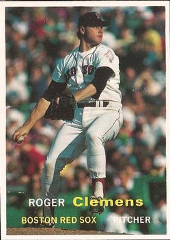 1990 SCD Baseball Card Price Guide Monthly #3 Roger Clemens Front