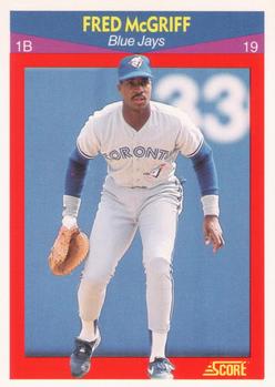 1990 Score 100 Superstars #45 Fred McGriff Front