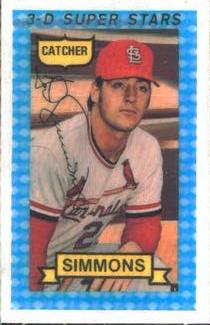 1974 Kellogg's 3-D Super Stars #21 Ted Simmons  Front