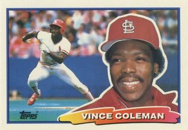 1988 Topps Big #5 Vince Coleman Front