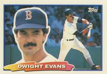 1988 Topps Big #6 Dwight Evans Front