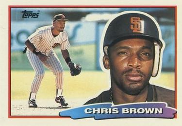 1988 Topps Big #130 Chris Brown Front