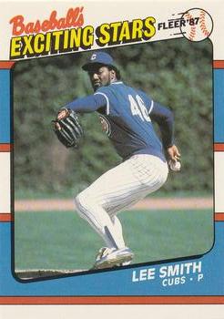 1987 Fleer Baseball's Exciting Stars #39 Lee Smith Front