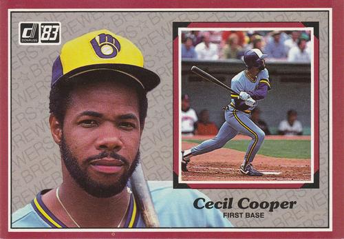 1983 Donruss Action All-Stars #19 Cecil Cooper Front