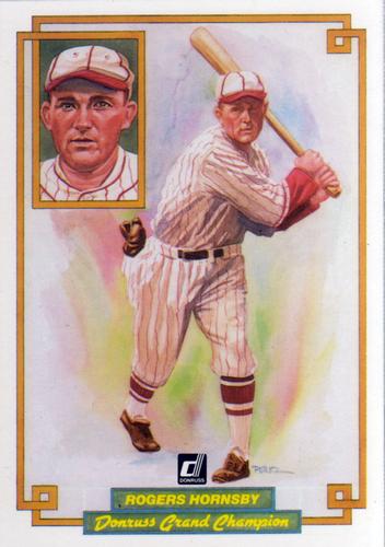 1984 Donruss Champions #20 Rogers Hornsby Front