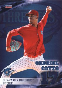 2022 Choice Clearwater Threshers #09 Gabriel Cotto Front