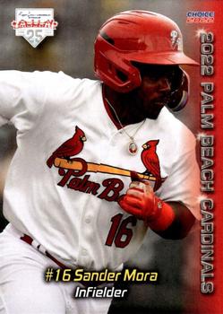 2022 Choice Palm Beach Cardinals #13 Sander Mora Front
