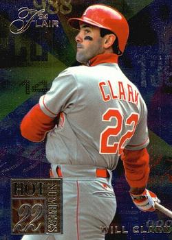 1994 Flair - Hot Numbers #3 Will Clark Front