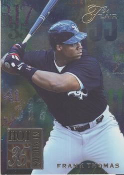 1994 Flair - Hot Numbers #10 Frank Thomas Front