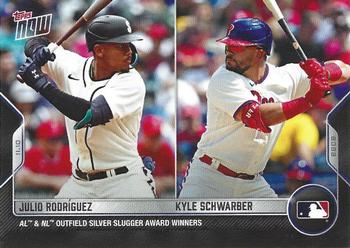 2022-23 Topps Now Off-Season #OS-30 Julio Rodriguez / Kyle Schwarber Front
