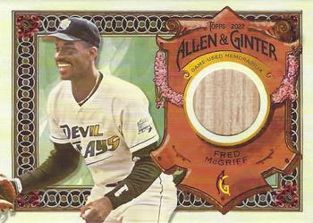2022 Topps Allen & Ginter - Full-Size Relics A Design #AGRA-FM Fred McGriff Front