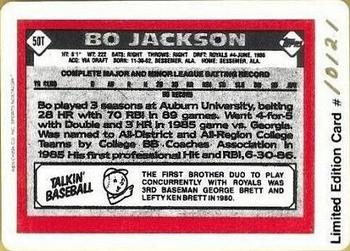 1990-92 R&N China Sports Nostalgia #50T Bo Jackson Back