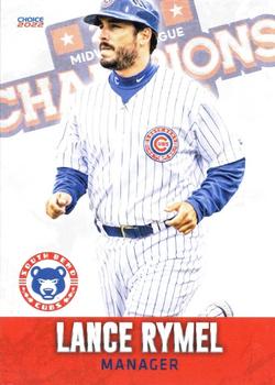 2022 Choice South Bend Cubs Midwest League Champions #30 Lance Rymel Front