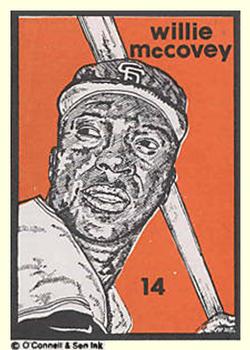 1984-89 O'Connell and Son Ink #14 Willie McCovey Front