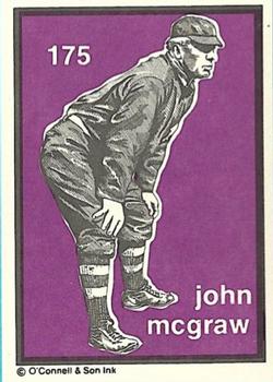 1984-89 O'Connell and Son Ink #175 John McGraw Front