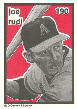 1984-89 O'Connell and Son Ink #190 Joe Rudi Front