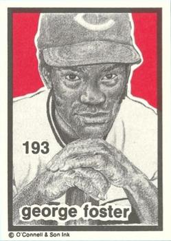 1984-89 O'Connell and Son Ink #193 George Foster Front