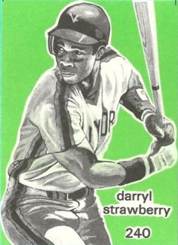 1984-89 O'Connell and Son Ink #240 Darryl Strawberry Front