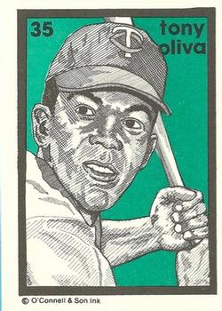 1984-89 O'Connell and Son Ink #35 Tony Oliva Front
