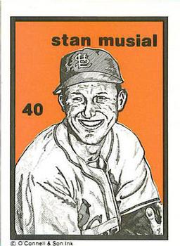 1984-89 O'Connell and Son Ink #40 Stan Musial Front