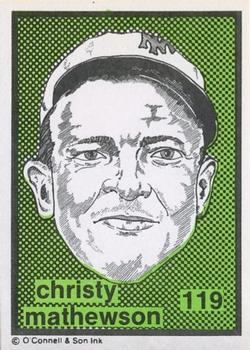 1984-89 O'Connell and Son Ink #119 Christy Mathewson Front