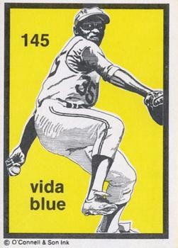 1984-89 O'Connell and Son Ink #145 Vida Blue Front